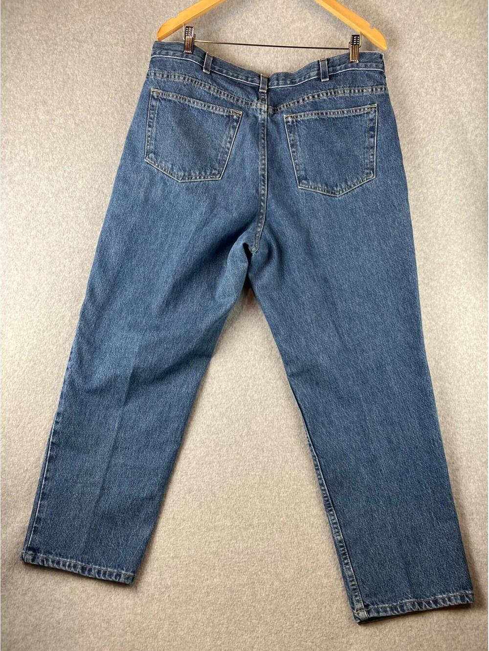 Lands End Denim Jeans Womens Size 18 Straight LegsMedium Wash Cotton - Picture 2 of 10